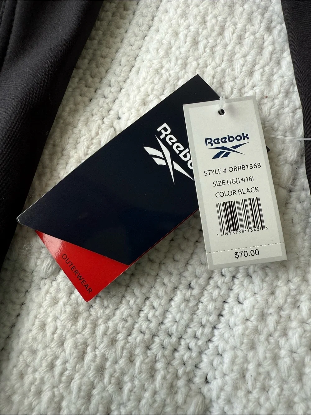NWT Boy’s Reebok Jacket
